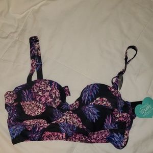 Torrid Pineapple Swim Top